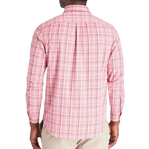 Vineyard Vines Murray Performance Shirt Big & Tall 2XB Classic Fit Pink Plaid - Picture 2 of 15